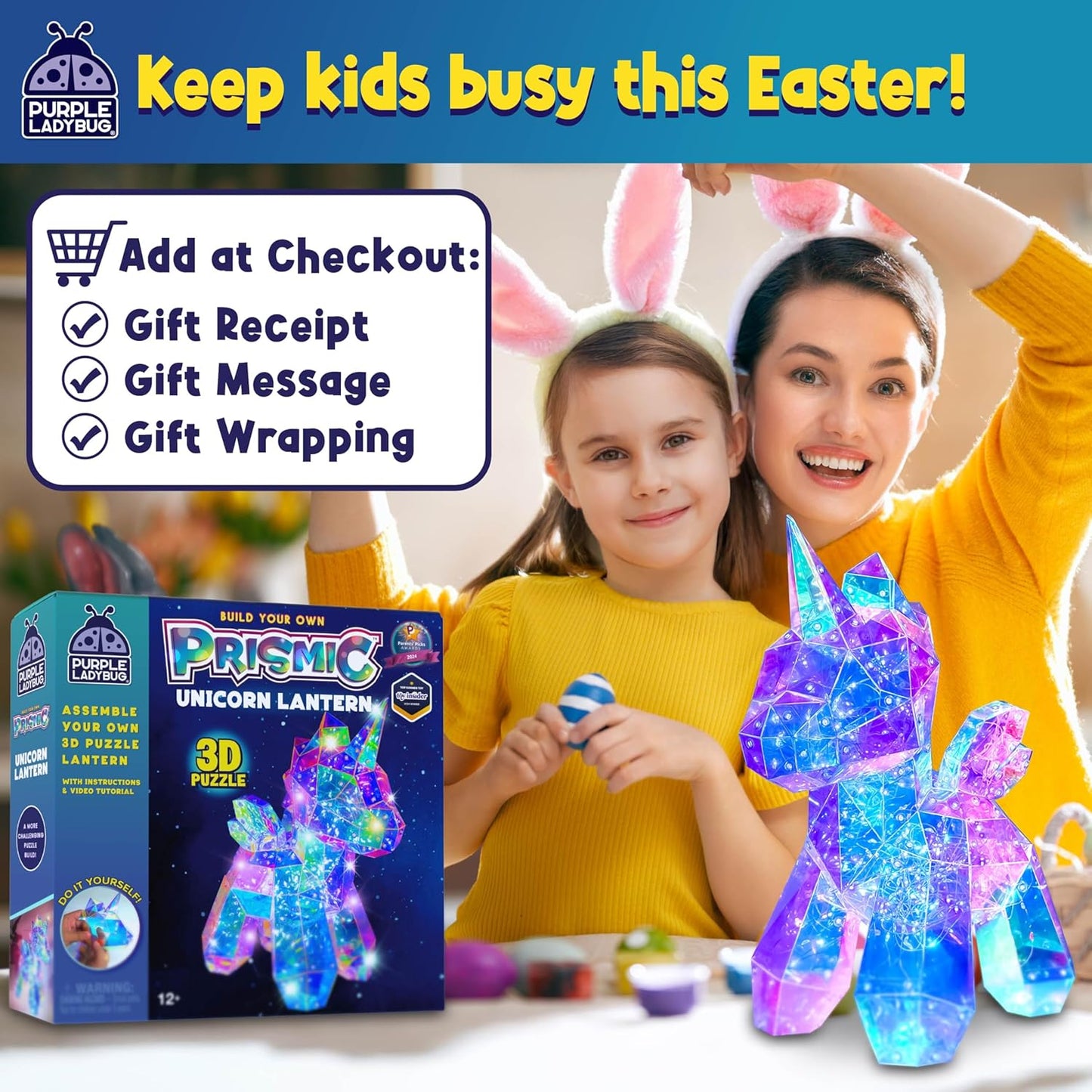 PRISMIC 3D Puzzle Lantern - UNICORN