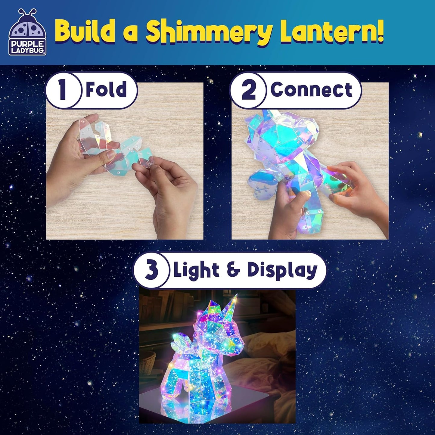 PRISMIC 3D Puzzle Lantern - UNICORN