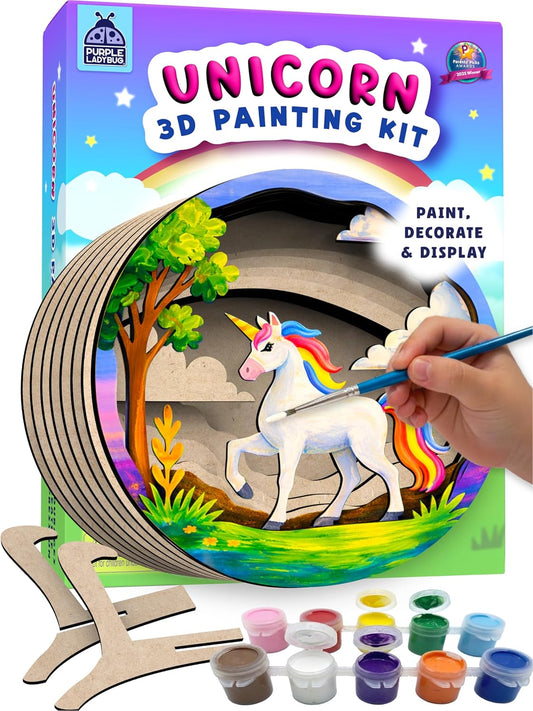 3D Painting Kit - Unicorn, Mermaid & Fairy Instructions