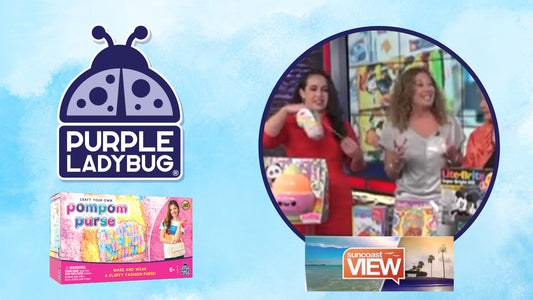 Make your own Pompom Purse by Purple Ladybug featured on Suncoast View