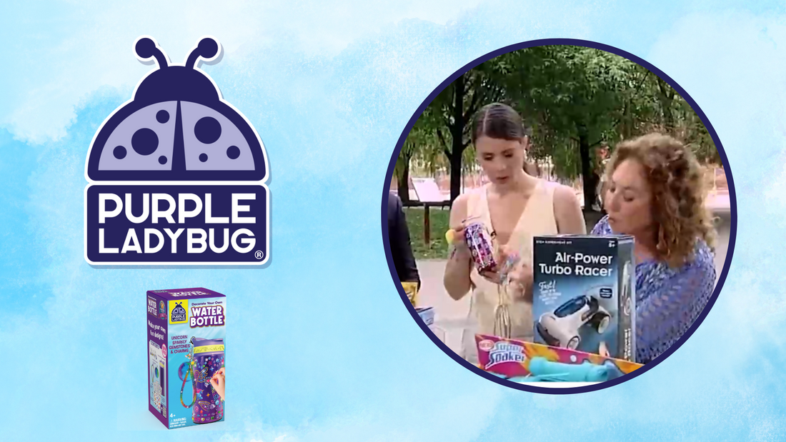 Toys for Outdoor Fun TBS featuring Purple Ladybug's Unicorn Gemstone Water Bottle