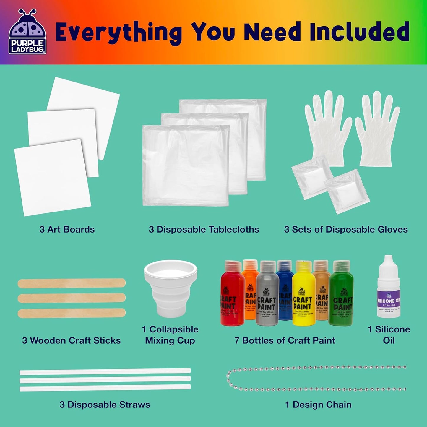 Paint Pouring DIY Art Kit - Jungle Galaxy