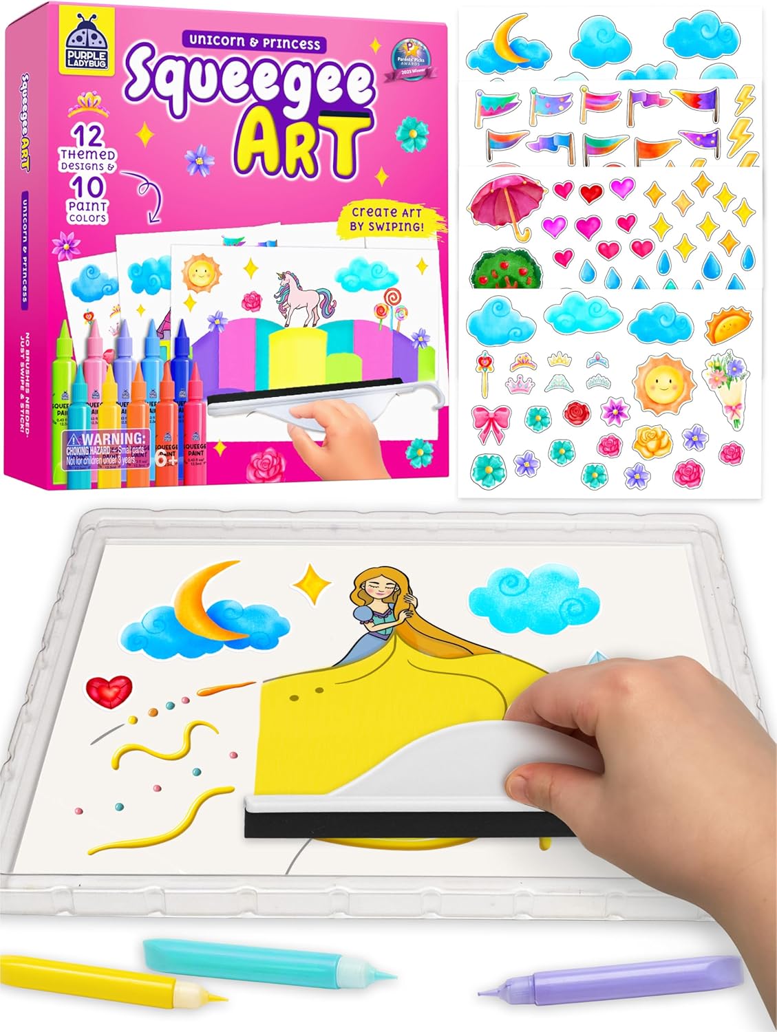 Squeegee Art Craft Set - Unicorn & Princess