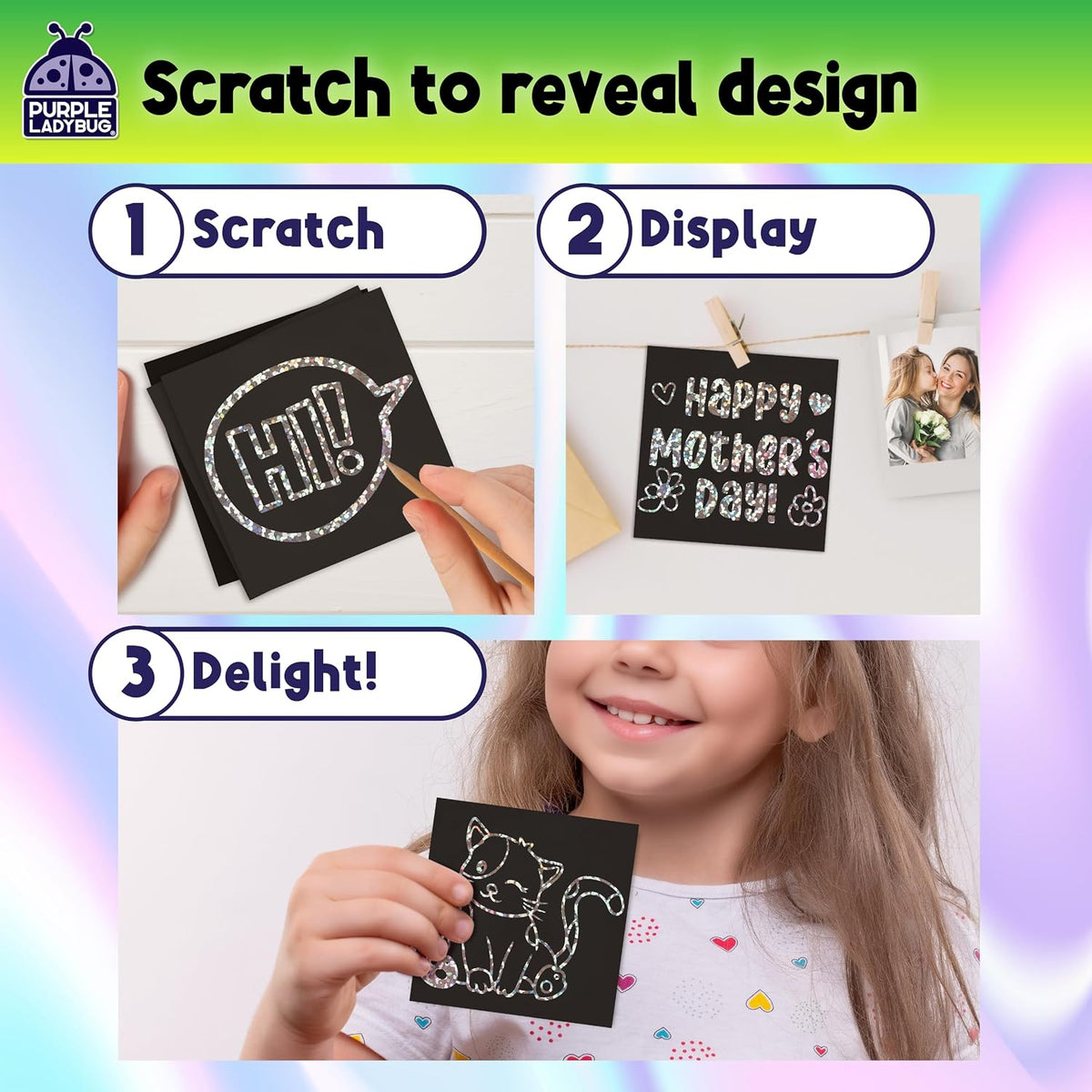 Scratchy Scratch Mini Notes: Silver