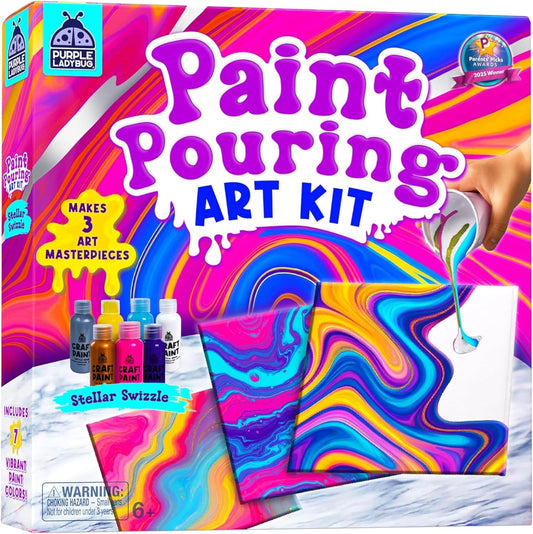 Paint Pouring DIY Art Kit - Stellar Swizle