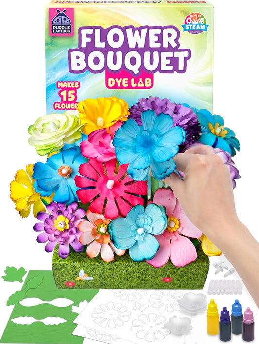 DIY Flower Bouquet Dye Lab