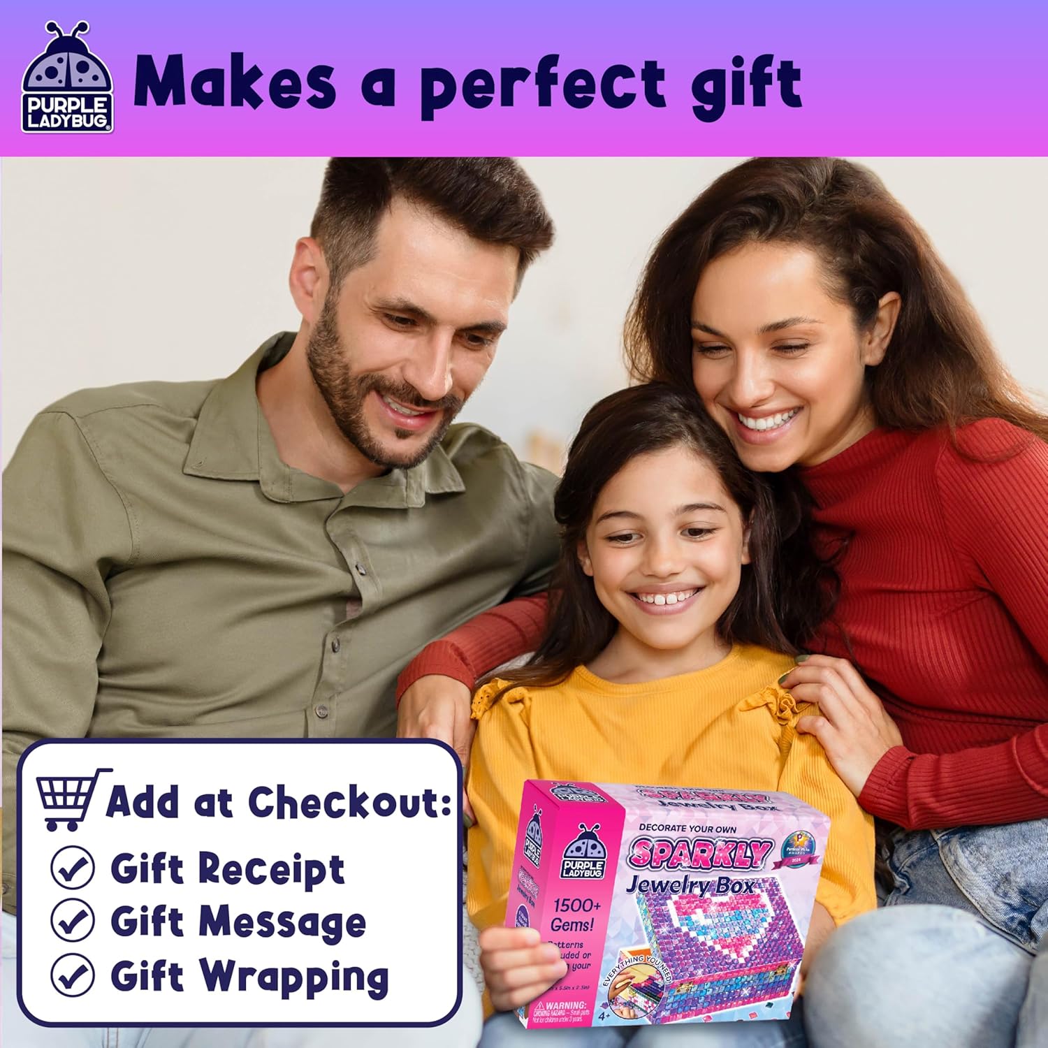 Decorate Your Own Sparkly Jewelry Box for Girls