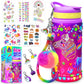 Unicorn Glitter Gemstone Water Bottle