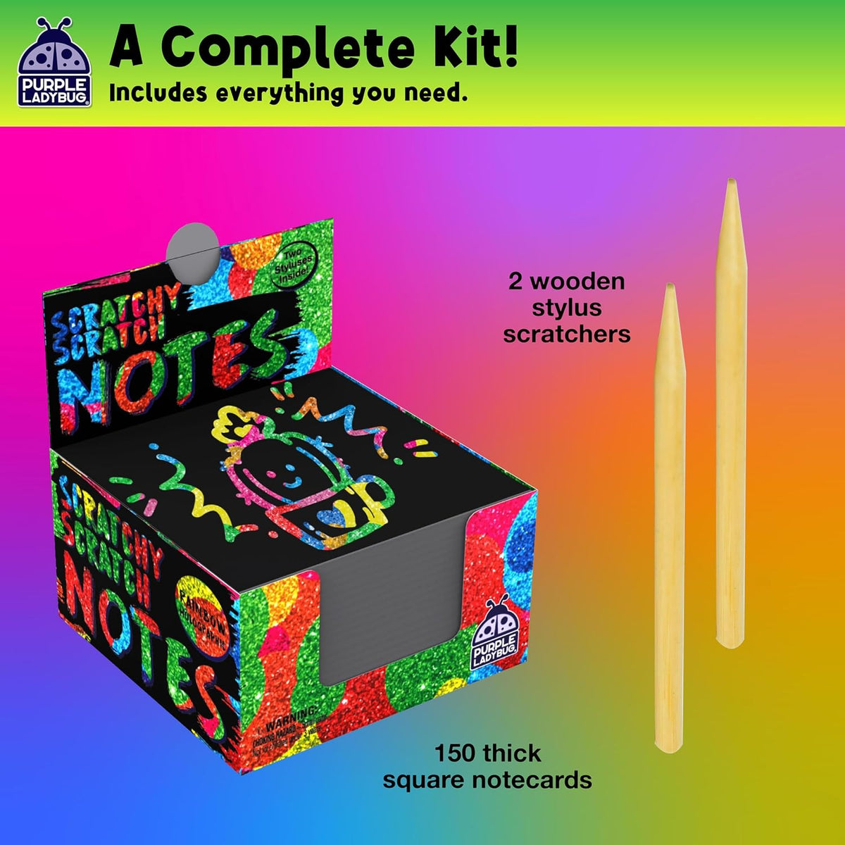 Scratchy Scratch Mini Notes: Holographic