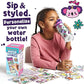Purple Sticker Water Bottle