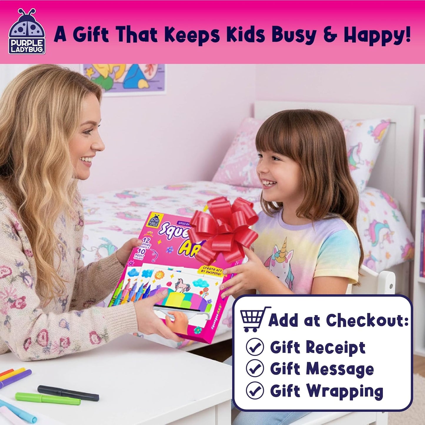 Squeegee Art Craft Set - Unicorn & Princess