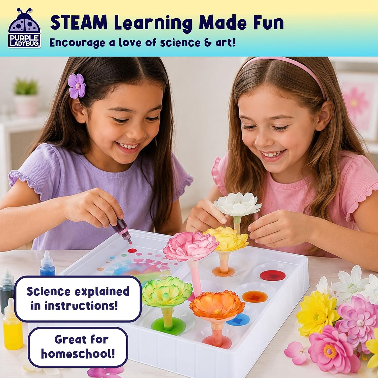 DIY Flower Bouquet Dye Lab