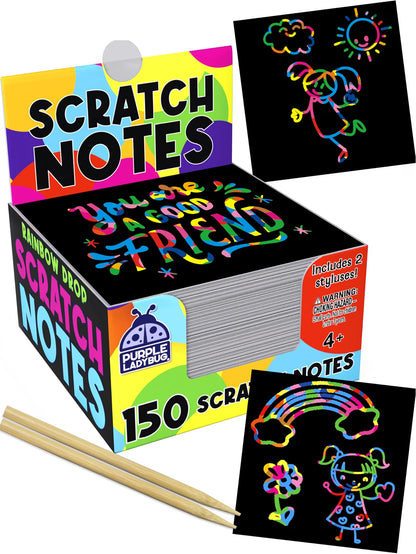 Scratchy Scratch Mini Notes: Rainbow