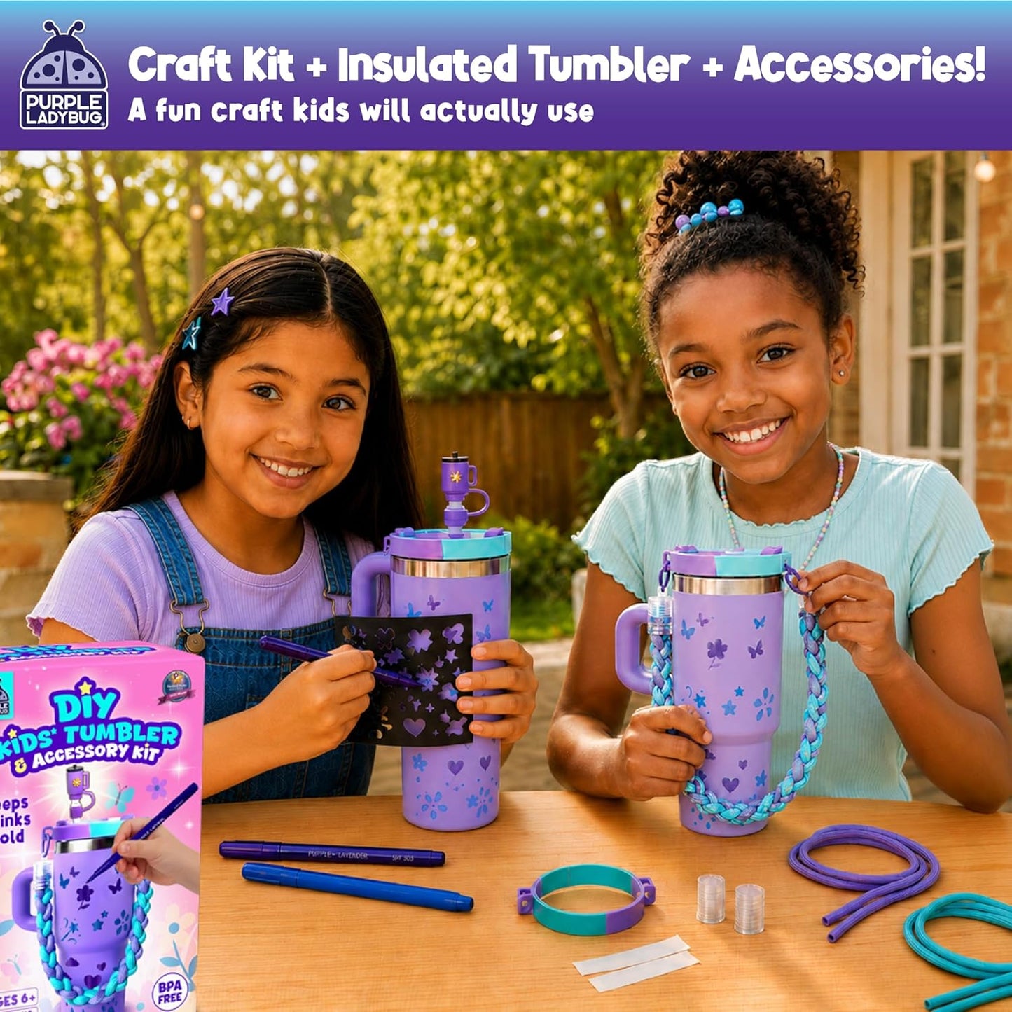 DIY Kids Tumbler Girls Insulated Tumblers