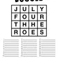 4th of July Free Printables