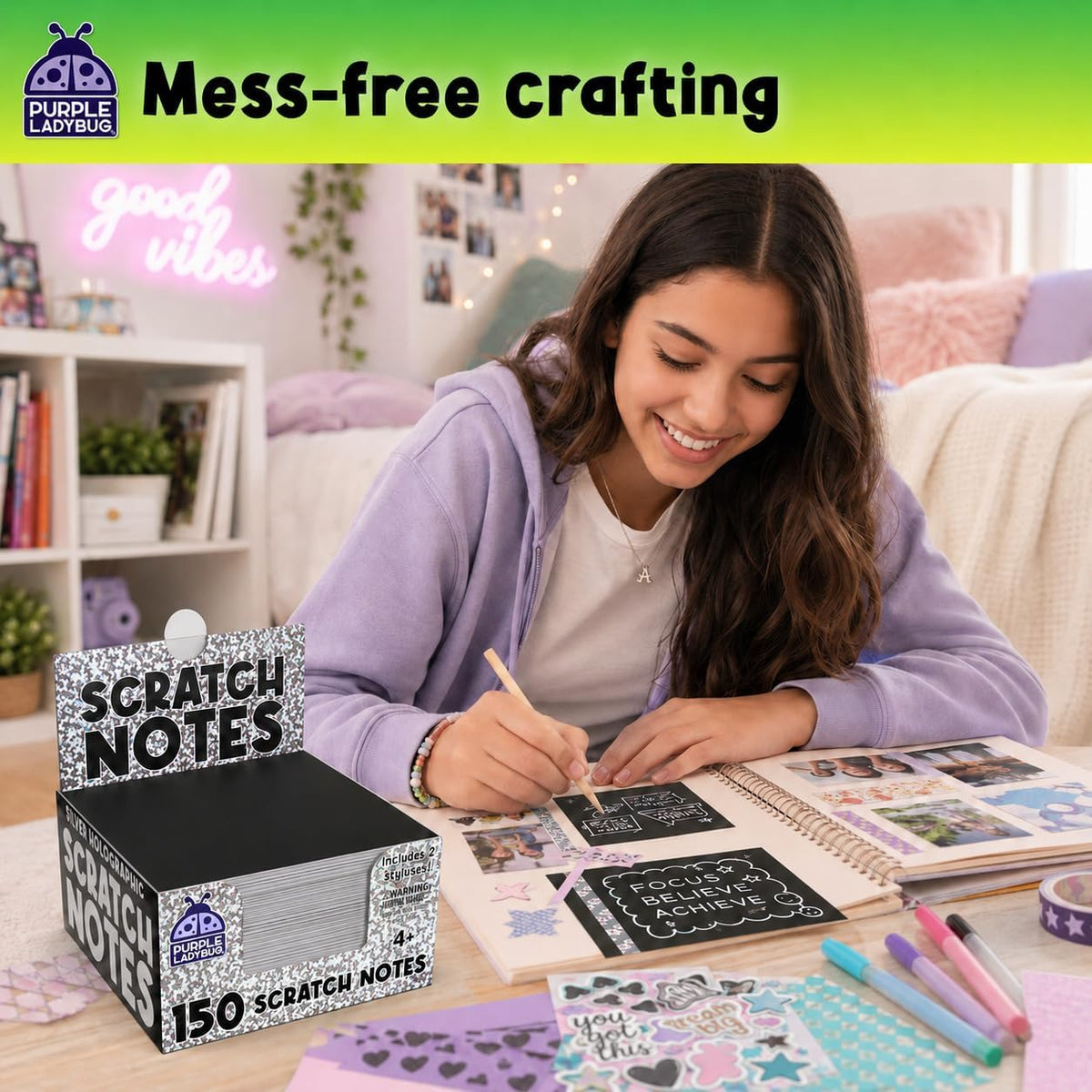 Scratchy Scratch Mini Notes: Silver