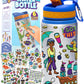 Blue Sticker Water Bottle