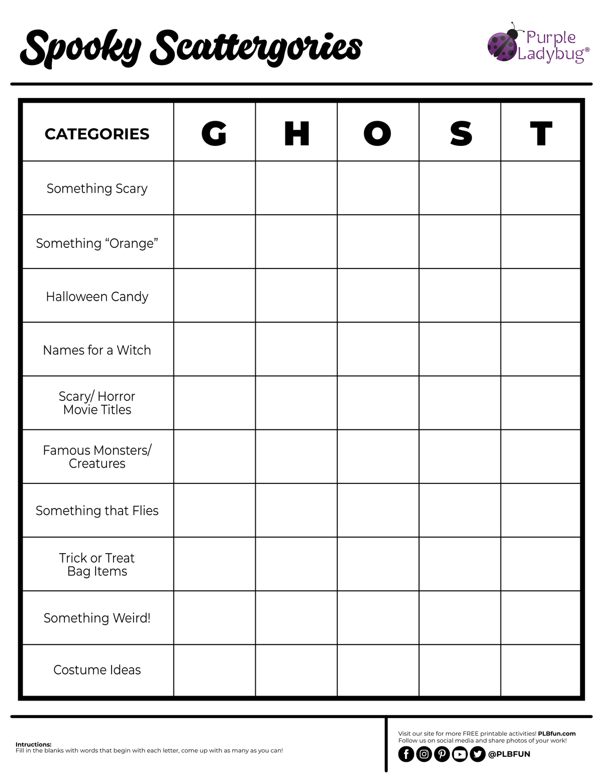 Halloween Printables